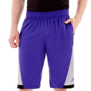 Adidas All World Basketball Shorts, Purple/Grey, Mens