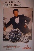 OMEGA WATCH JAMES BOND PROMOTIONAL POSTER STYLE A (FRENCH ROLLED)