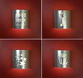 CLEARANCE Four or More Silver Home Theater Sconces (No Filmstrips)