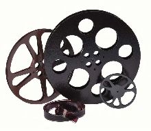 Home Theatre Set Rustic Set of 3 Film Reels