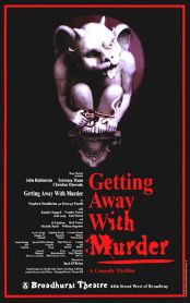 Getting Away With Murder (Original Broadway Theatre Window Card)