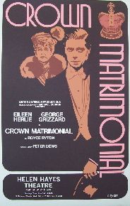 Crown Matrimonial (Original Broadway Theatre Window Card)