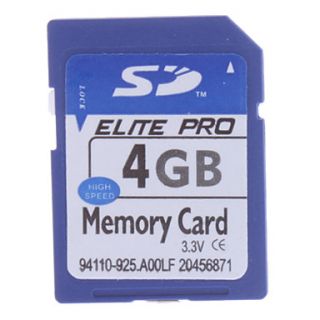 4GB Hi speed Elite Pro SD Memory Card(Blue)