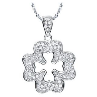 Vintage Flower Shape Womens Slivery Alloy Necklace(1 Pc)