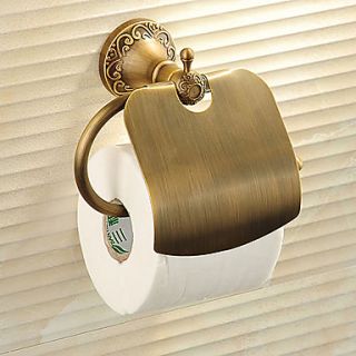 Antique Brass Finish Wall mounted Toilet Paper Holder