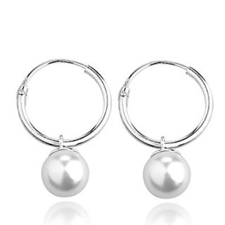 Elegant 925 Sterling Silver Pearl Earrings