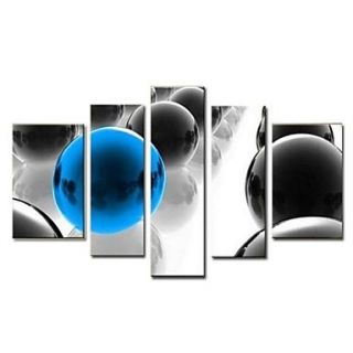 Hand Painted Oil Painting Abstract with Stretched Frame Set of 5