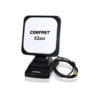 Comfast CF ANT2412P 2.4GHZ 12dbi Outdoor High Power WIFI Antenna  Black