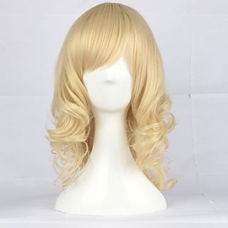 Platinum Blonde 43cm Medium Curly Classic Lolita Wig