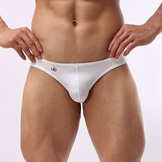 Mens Simple Solid Color White Panties