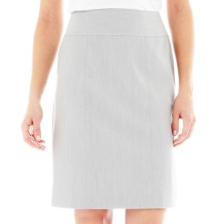 Worthington Modern Seamed Pencil Skirt, Grey