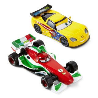 Disney Cars Jeff Corvette and Francesco Bernoulli Toy Cars, Boys