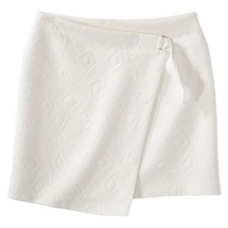 labworks Womens Wrap Ponte Skirt   White L