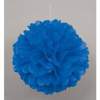 Blue Hanging Puff Ball