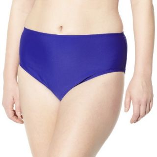 Womens Plus Size Bikini Swim Bottom   Cobalt Blue 16W