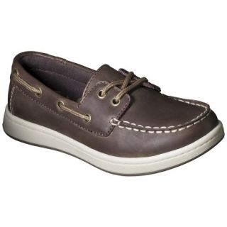 Boys Cherokee Fitz Genuine Leather Boat Shoes   Brown 4
