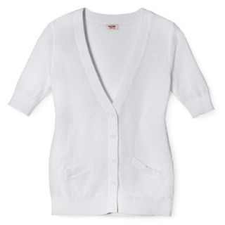 Mossimo Supply Co. Juniors Short Sleeve Cardigan   White XXL(19)