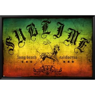 Art   Sublime   Long Beach Rasta Framed Poster