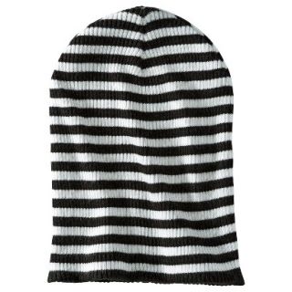 Mossimo Supply Co. Jersey Knit Striped Beanie Hat   Black/White