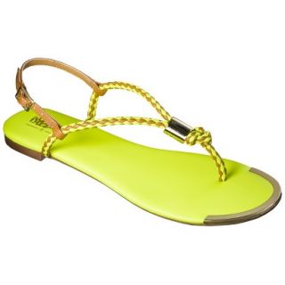 Womens Mossimo Audrey Braided Strap Sandal   Yellow 5.5