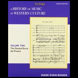 History of Music in Western Culture  Volume 2 CD