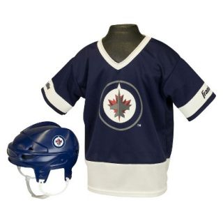 Franklin sports NHL Jets Kids Jersey/Helmet Set  OSFM ages 5 9