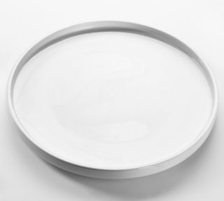 American Metalcraft 12 Round Serving Platter   White Porcelain