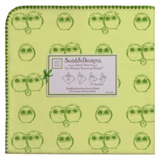 Swaddle Designs Ultimate Receiving Blanket   Green Owls