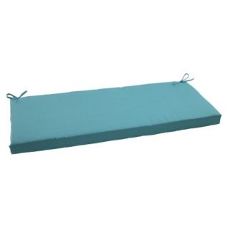 Outdoor Bench Cushion   Turquoise Forsyth Solid