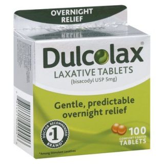 Dulcolax Gentle and Predictable Overnight Relief Laxative Tablets   100 Count