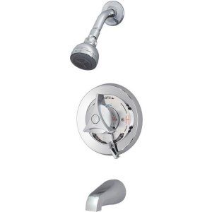 Symmons S 96 2 X Chrome Temptrol I 1 Handle Tub and Shower Faucet