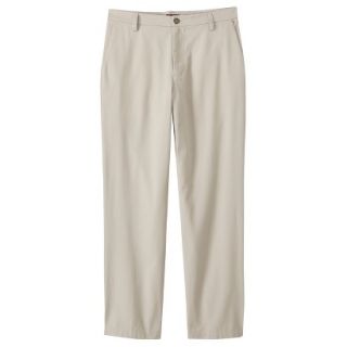 Merona Mens Ultimate Flat Front Pants   Oyster 30x32