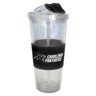 Boelter Brands NFL 2 Pack Carolina Panthers No Spill Tumbler with Straw   22 oz