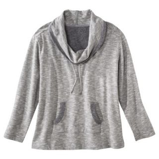 Pure Energy Womens Plus Size Long Sleeve Pullover   Gray X