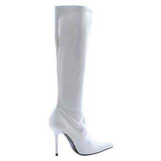 Sassy Emma Adult Boots   White (size 8)