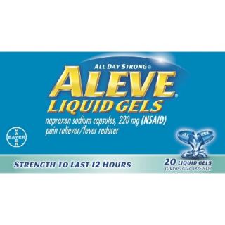 Aleve Naproxen Liquid Gels   20 Count