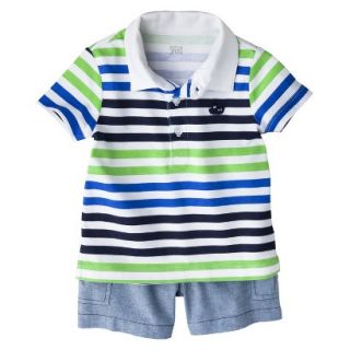 Just One YouMade by Carters Newborn Boys 2 Piece Short Set   Blue/Green 9M