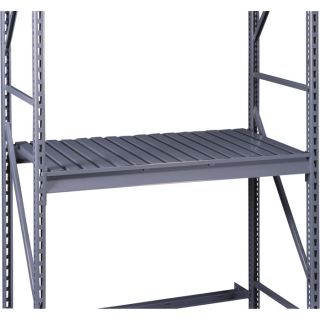 Tennsco Extra Storage Rack Shelf   72 Inch W x 48 Inch D, Corrugated Steel,