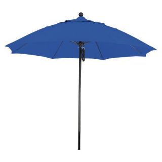 9 Aluminum Pulley Patio Umbrella   Blue Pacifica