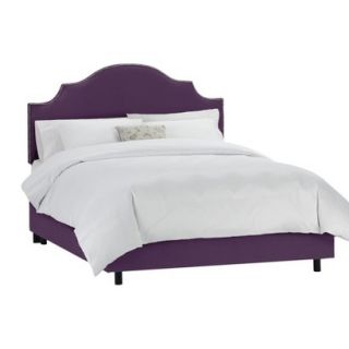 Skyline Twin Bed Skyline Furniture Brittany Velvet Bed   Purple
