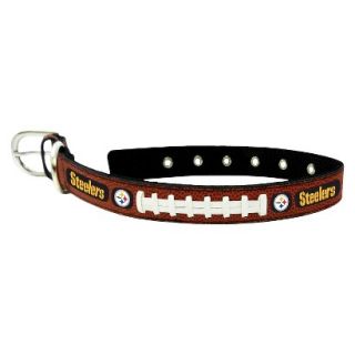 Pittsburgh Steelers Classic Leather Medium Football Collar