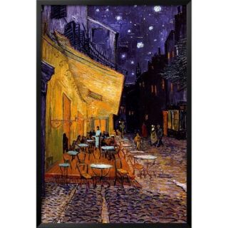 Art   The Caf� Terrace on the Place du Forum, Arles, at Night c.1888 Framed