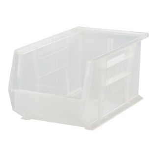 Quantum Storage Stack and Hang Bin   14 3/4 Inch x 8 1/4 Inch x 7 Inch, Clear,