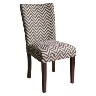 Dining Chair Set Kinfine Parsons Chair with Mid Tone Wood   Chevron(Set of 2)
