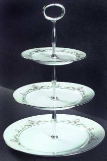 Noritake Early Spring 3 Tiered Serving Tray (DP, SP, BB), Fine China Dinnerware