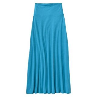 Mossimo Supply Co. Juniors Foldover Maxi Skirt   Portal Blue L(11 13)