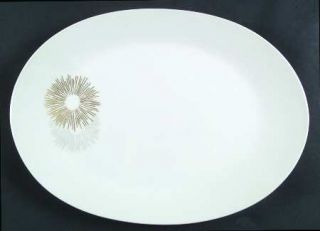 Rosenthal   Continental Sunburst 13 Oval Serving Platter, Fine China Dinnerware