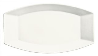 Syracuse China 9 3/4 Royal Rideau Platter   Oblong, Glazed, White