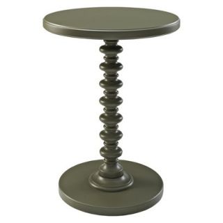 Accent Table Powell Round Spindle Table   Grey