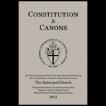Constitution and Canons The General Convention of the Episcopal Church